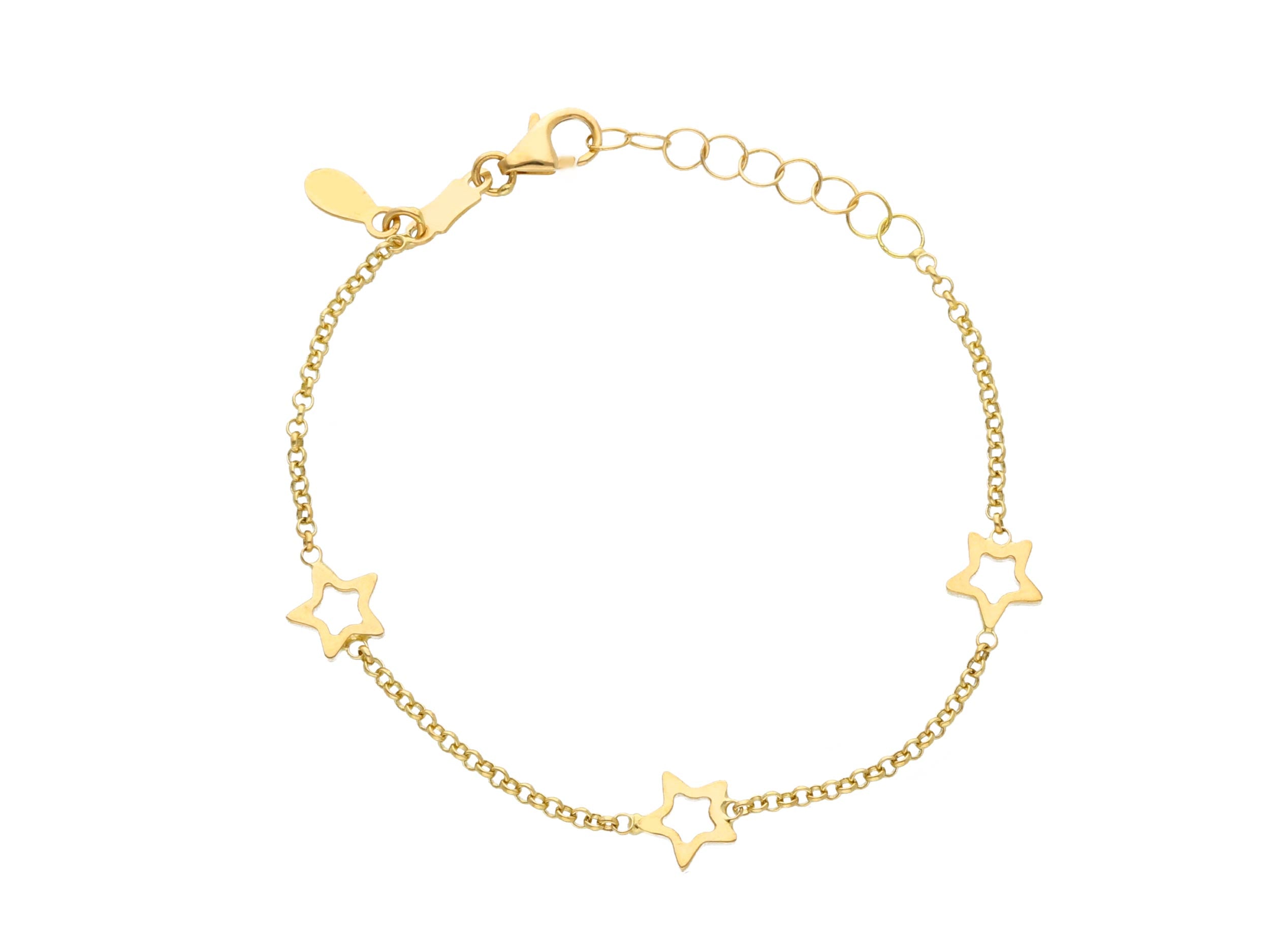 Bracciale Abeni in oro giallo 18K con stelle