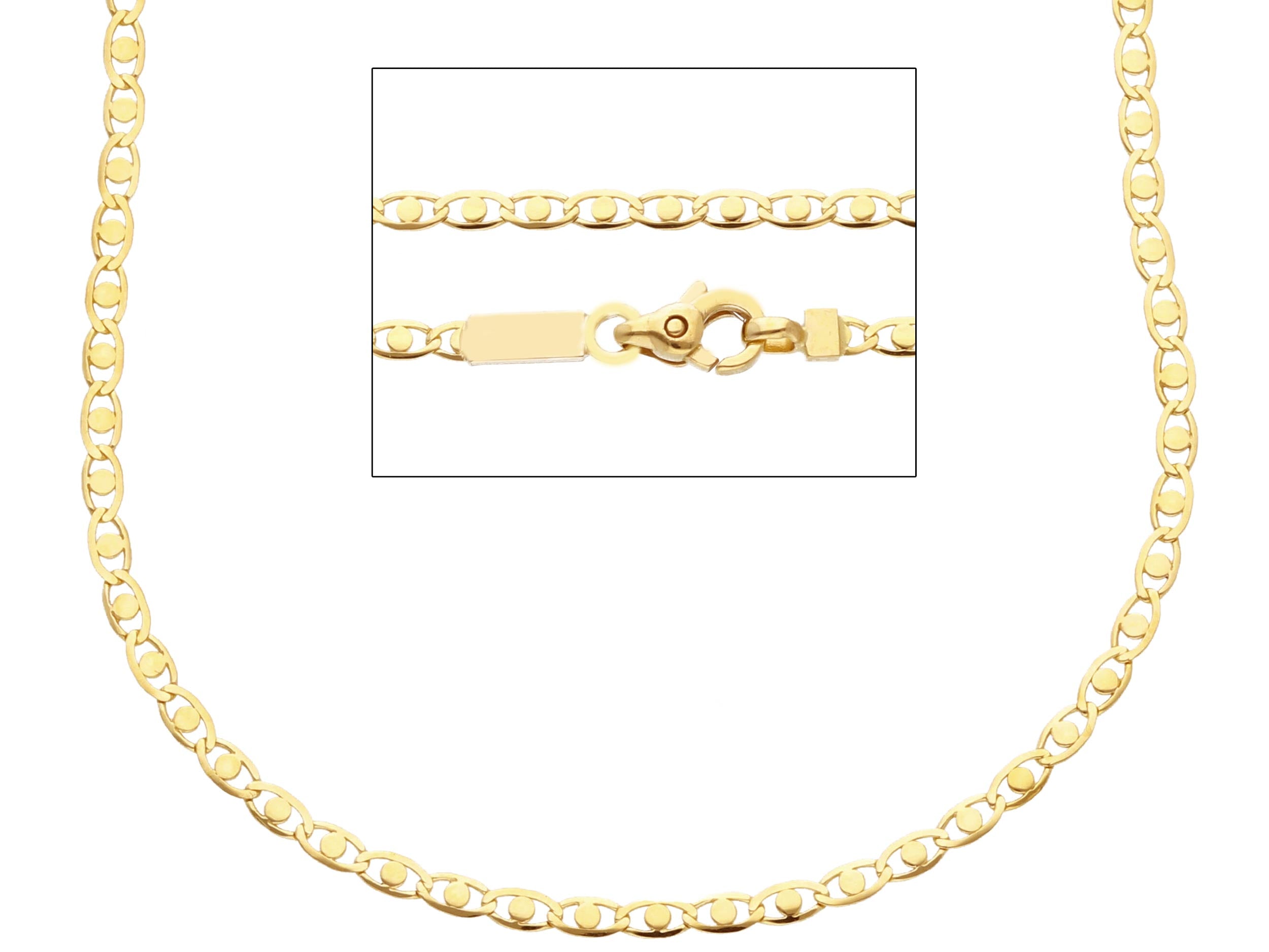 Catena Abeni in oro giallo 18K 50 cm