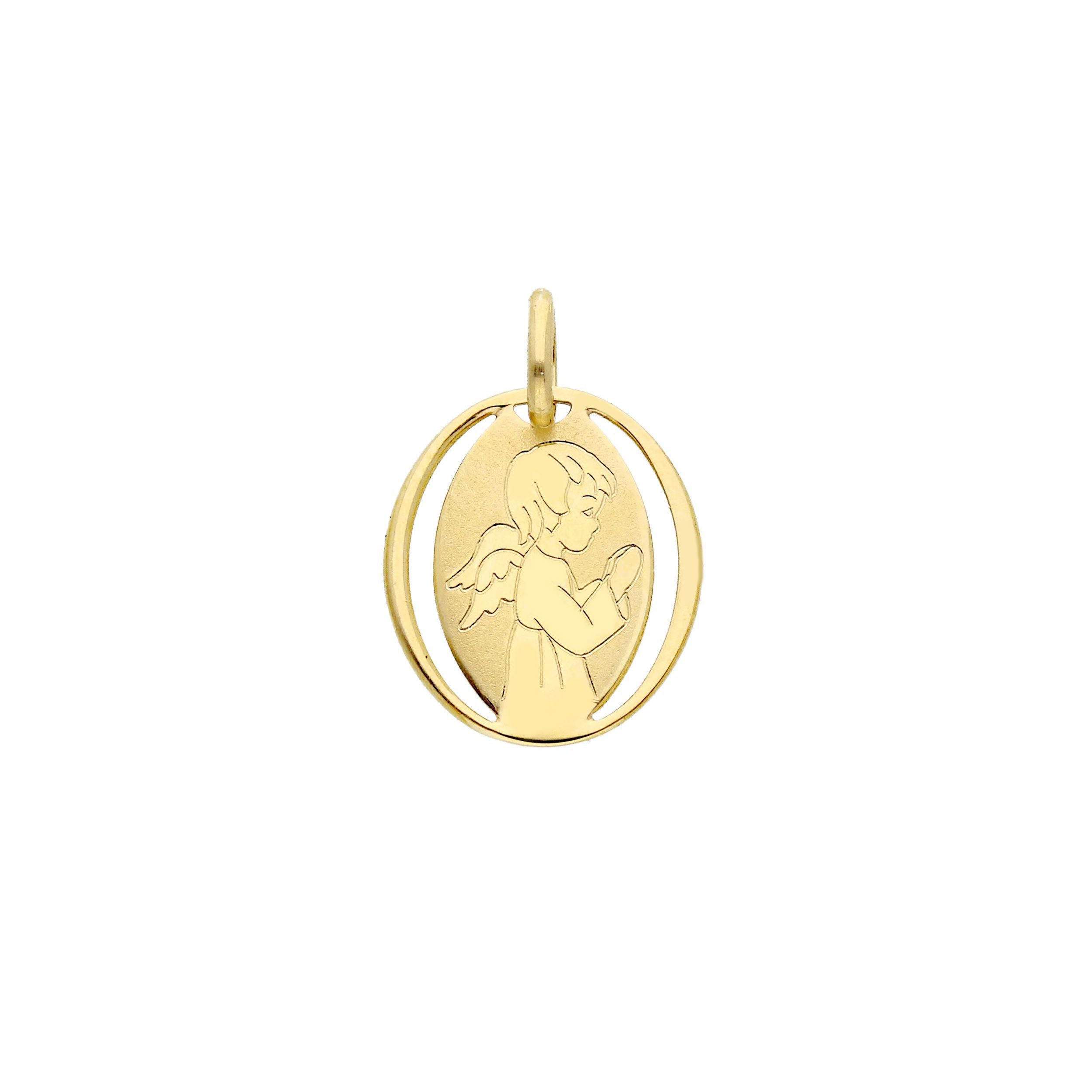 Ciondolo Abeni in oro giallo 18K con Angioletto