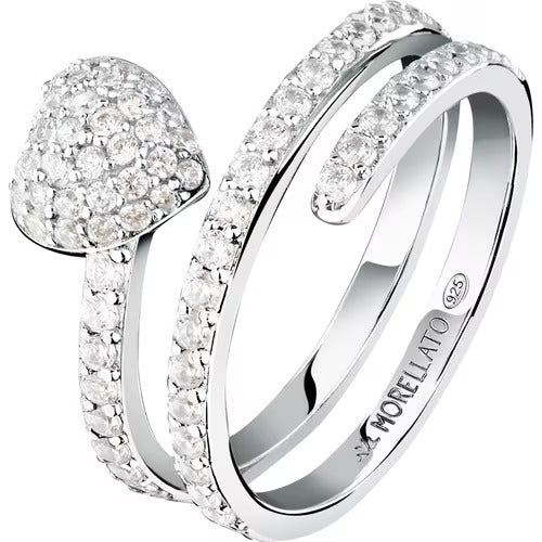 Anello Morellato Nobile con zirconi e cuore