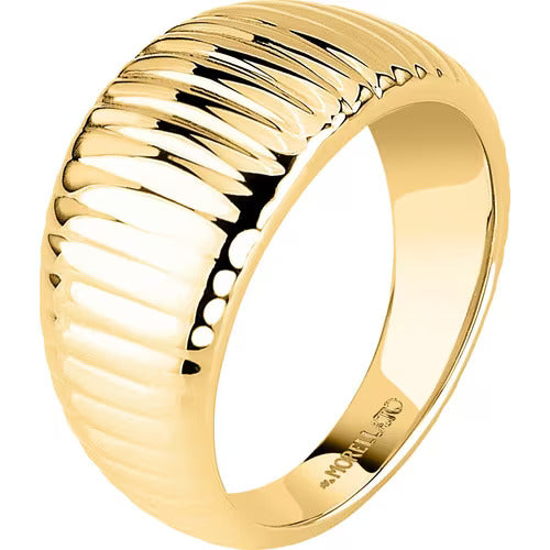 Anello Morellato Onda laminato giallo
