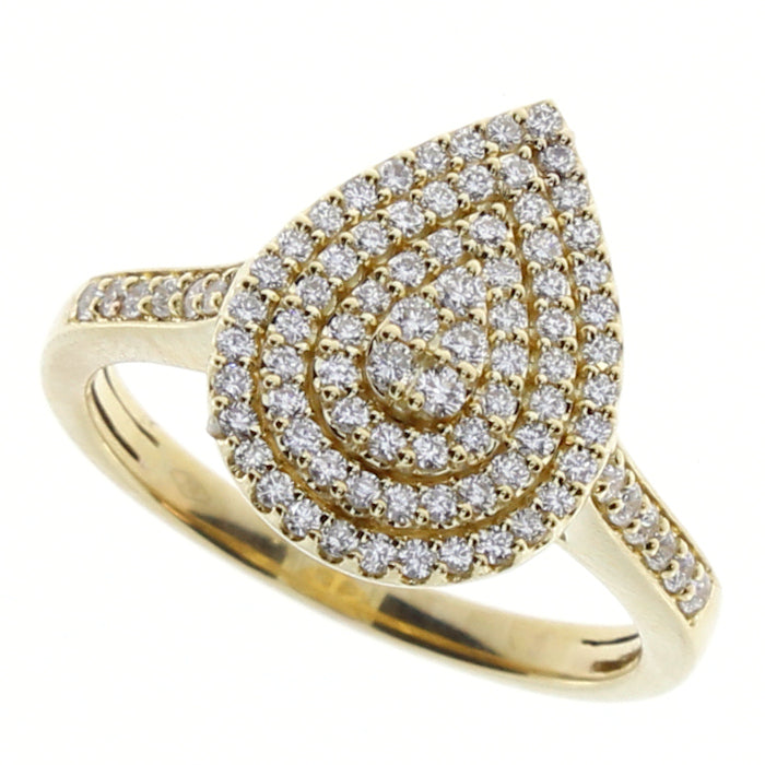 Anello Salvini Bagliori in oro giallo con diamanti