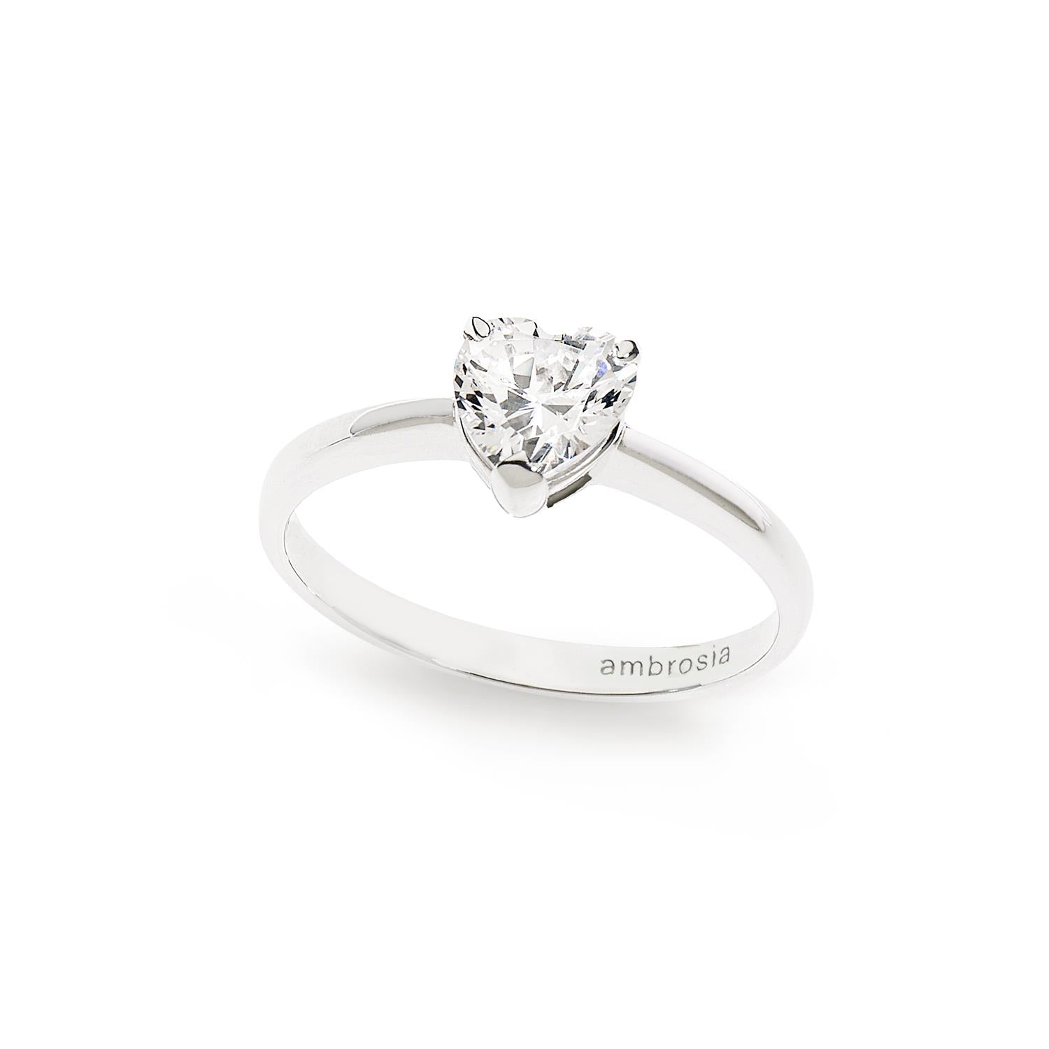 Anello Ambrosia in Oro bianco 18 k