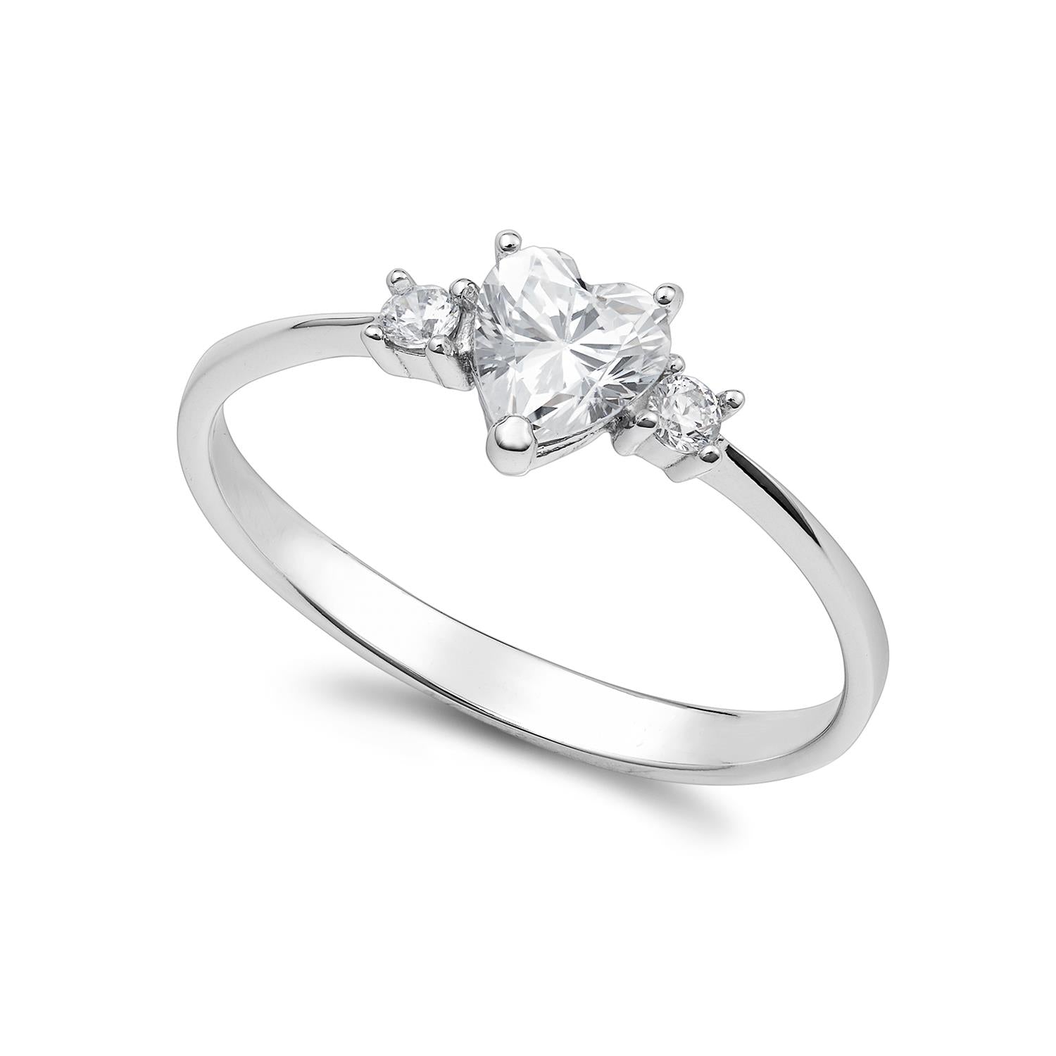 Anello Ambrosia Oro bianco 18k e Zirconi