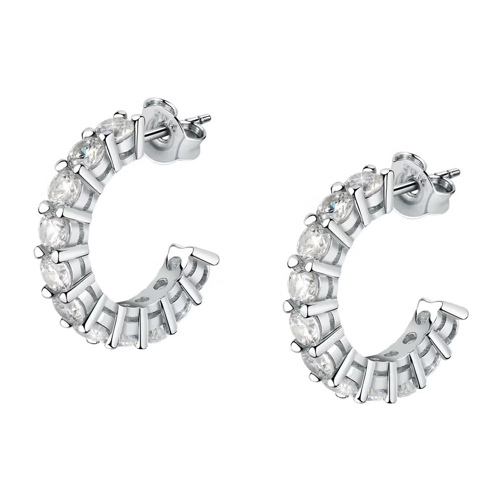 Orecchini Morellato Tesori in argento con zirconi