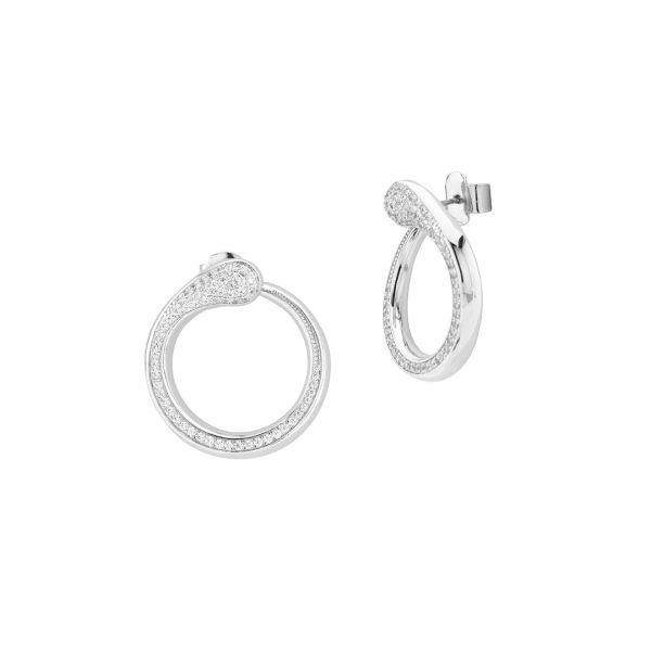 Orecchini Boccadamo contrarié con zirconi