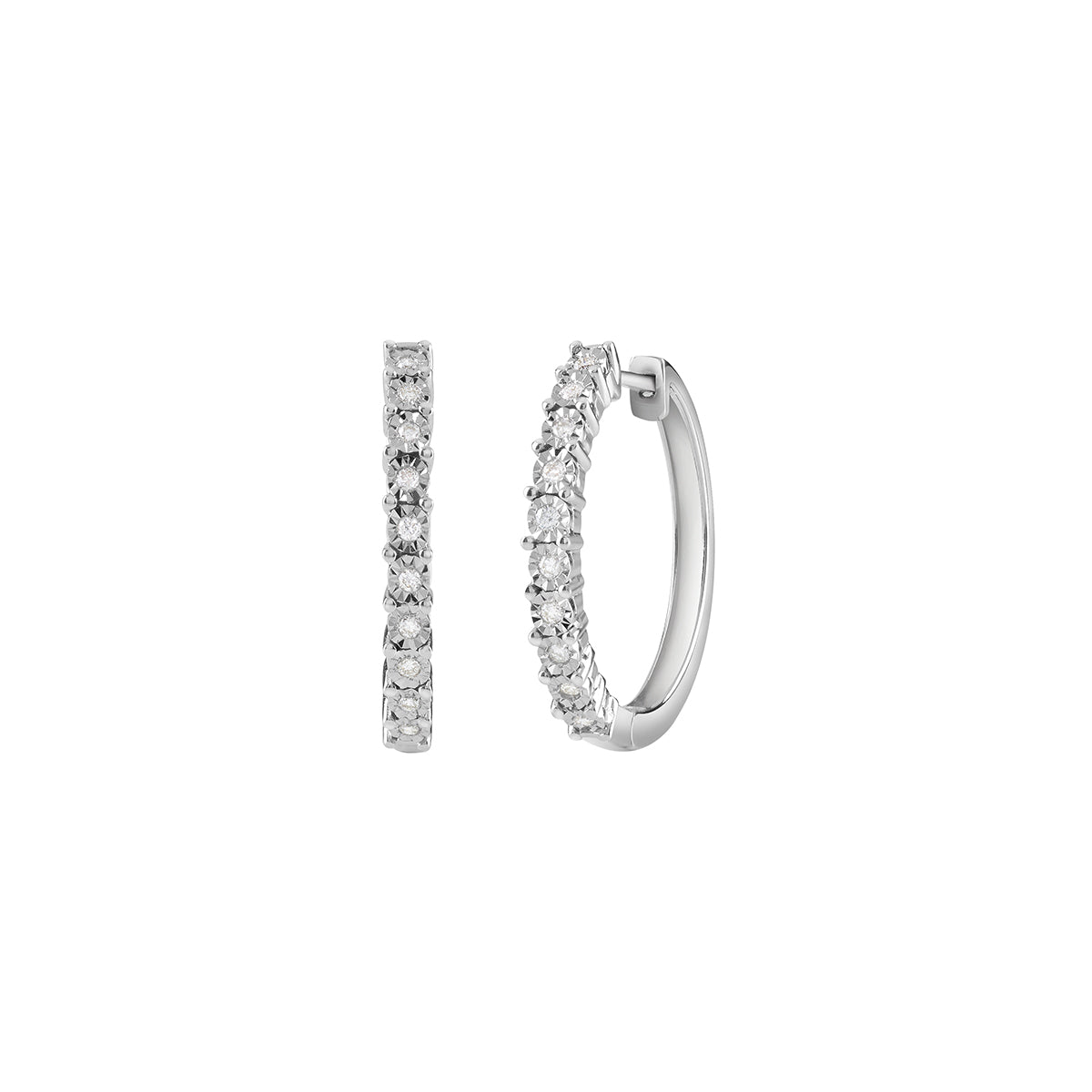 Orecchini Bliss Rugiada in oro bianco con diamanti