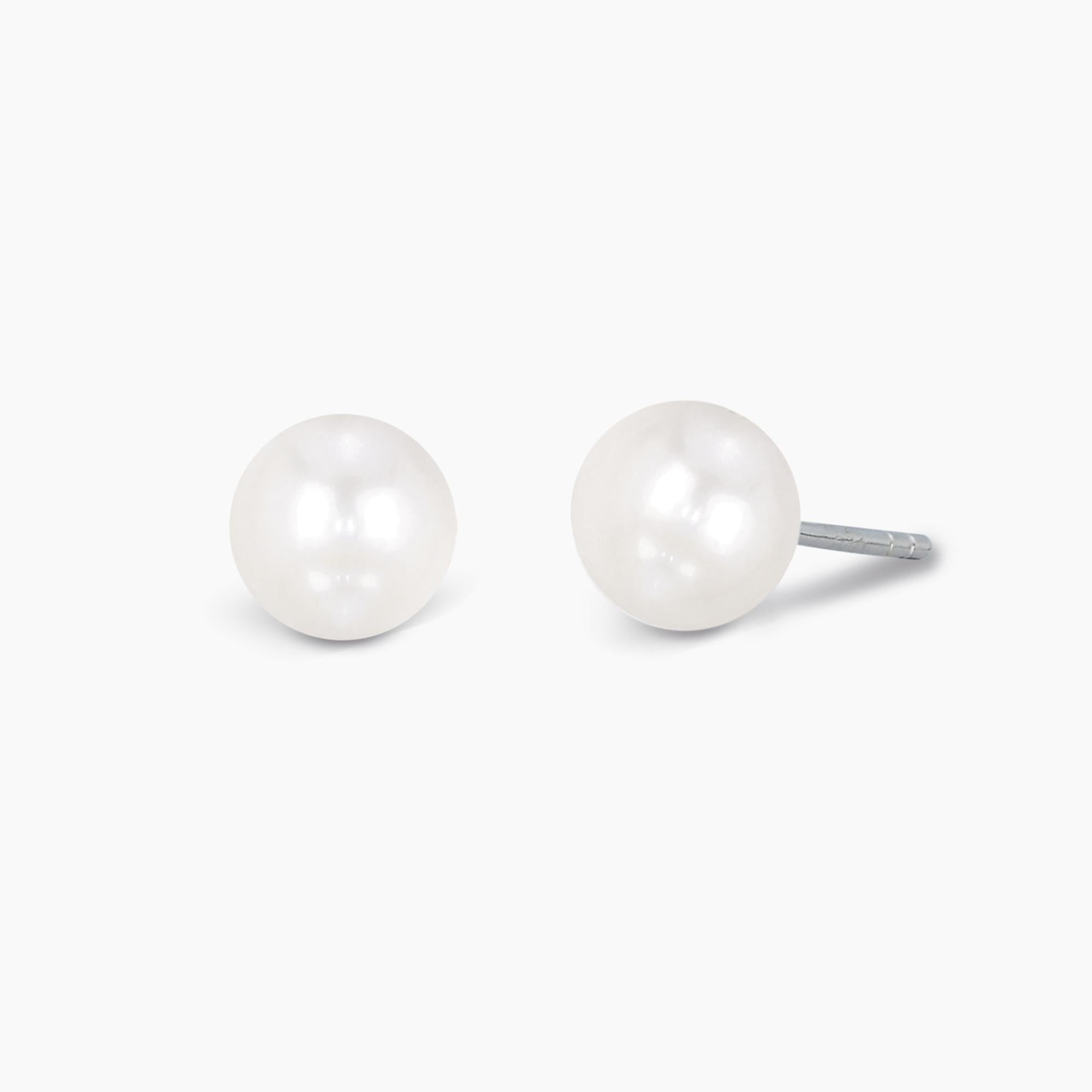 Orecchini Mabina in argento con perla