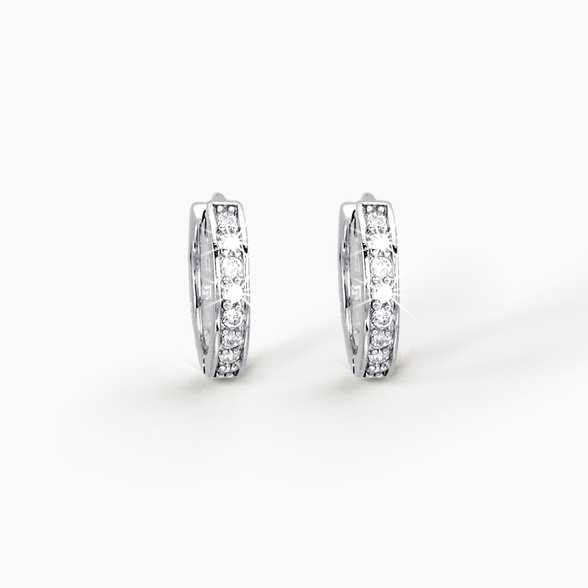 Orecchini Mabina in argento con zirconi