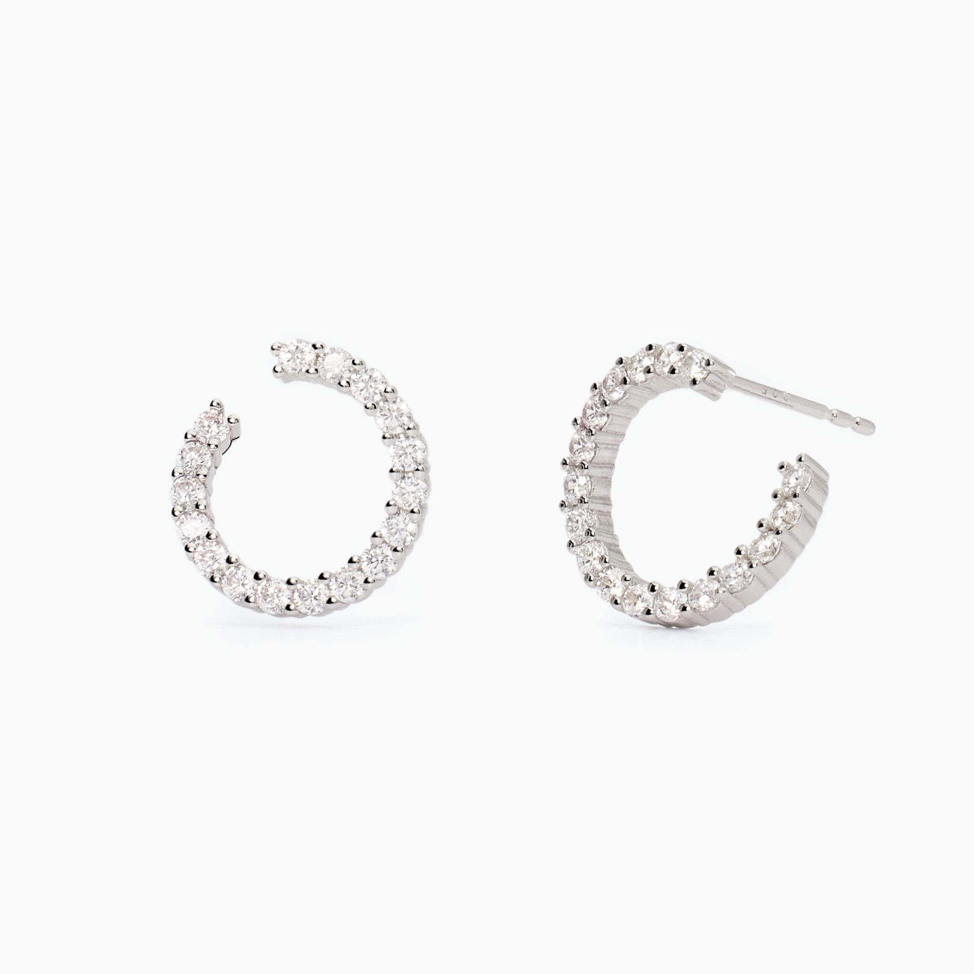 Orecchini Mabina in argento con zirconi