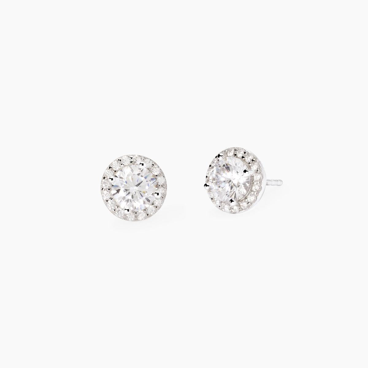 Orecchini Mabina in argento con zirconi