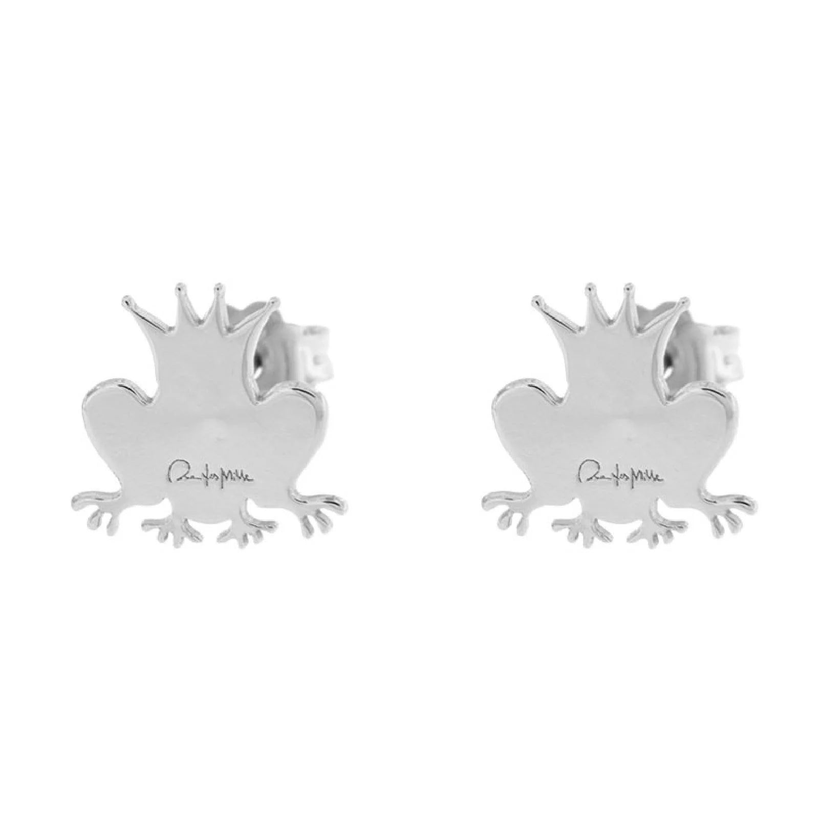 Orecchini Rue Des Mille in argento con rana