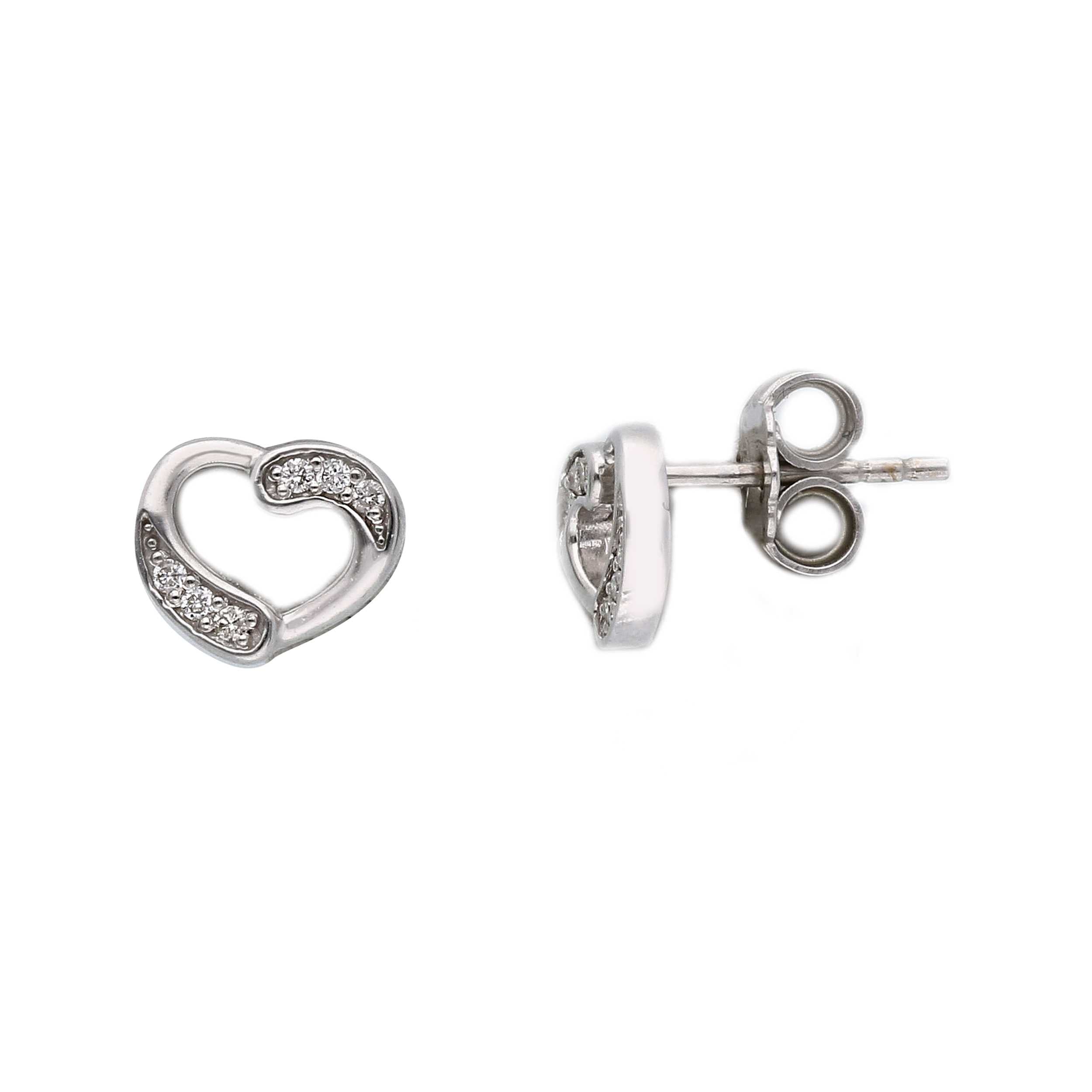 Orecchini Abeni in oro bianco 18k con diamanti naturali