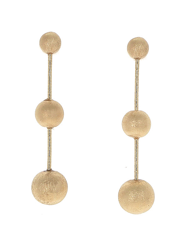 Orecchini Pesavento DNA Spring in argento laminato giallo