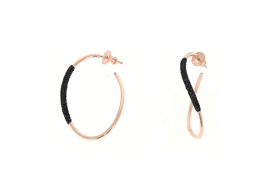 Orecchini Pesavento Polvere di Sogni in argento laminato rosa