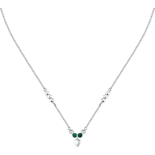 Collana Morellato Talismani con cuore e agata verde