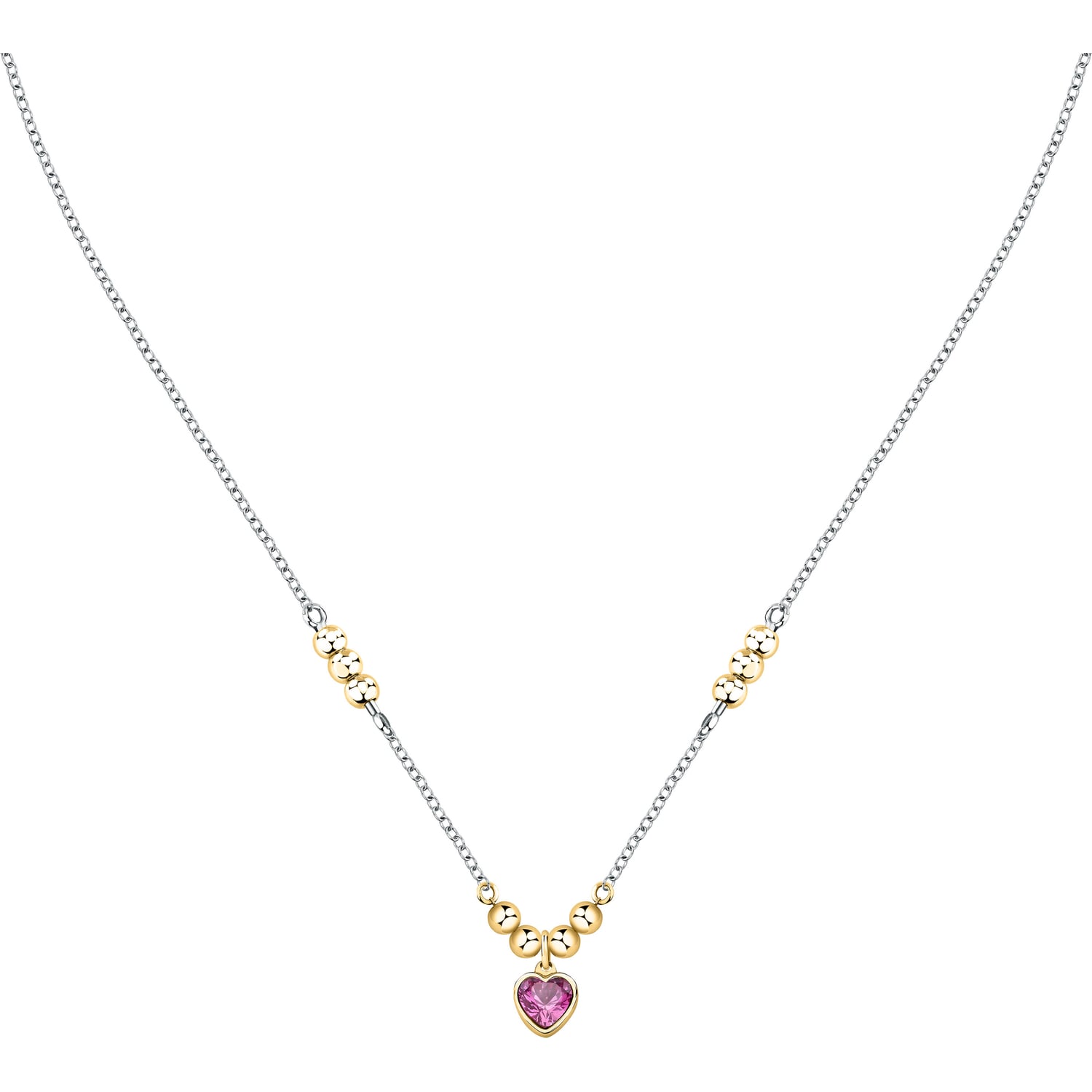 Collana Morellato Talismani con cuore rosa