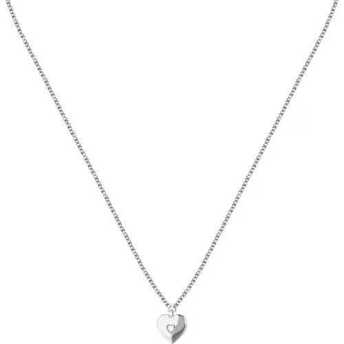 Collana Morellato Dono in argento con cuore e zircone