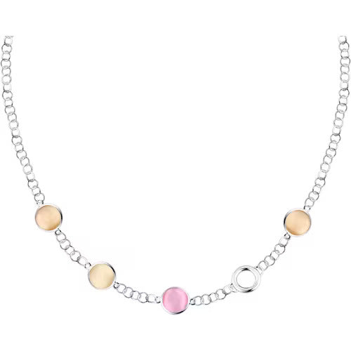 Collana Morellato Venezia in argento con pietre rosa