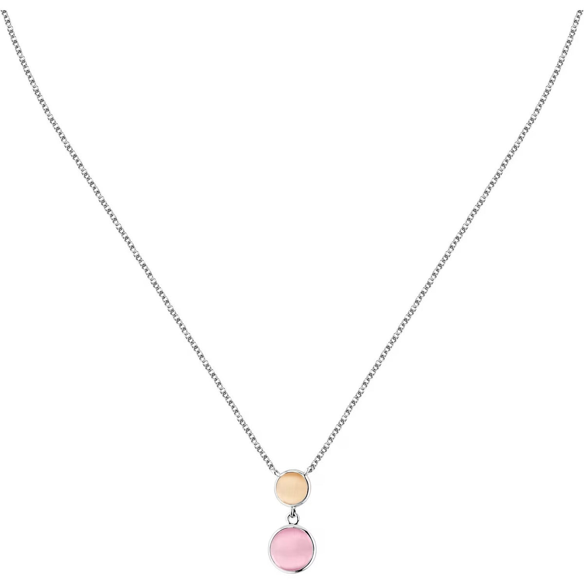 Collana Morellato Venezia in argento con pietre rosa