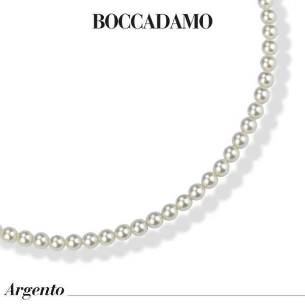 Collana Boccadamo con filo di perle medie