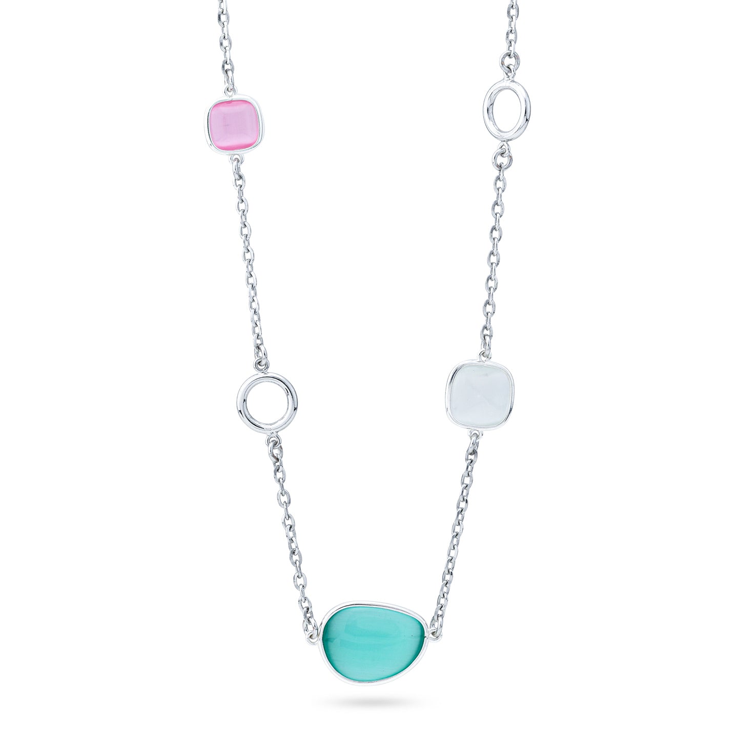Collana Boccadamo con cristalli multicolor