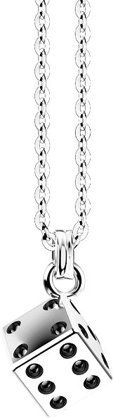 Collana Zancan in argento con dado