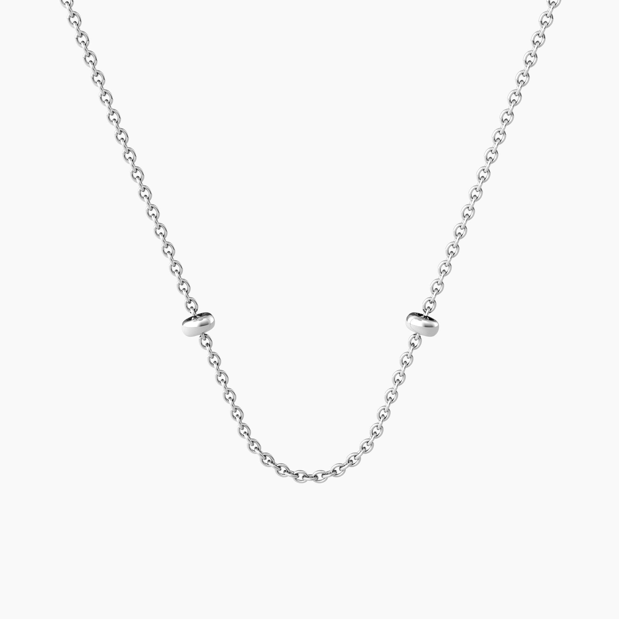 Girocollo Kidult by you in acciaio con catena forzatina componibile