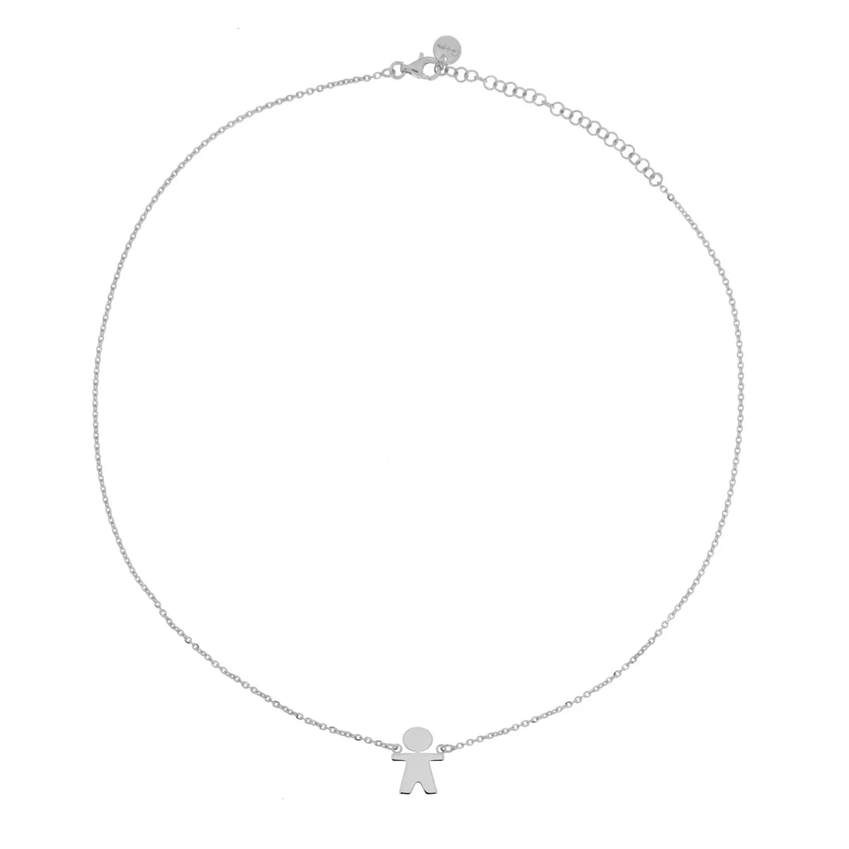 Collana Rue des Mille in argento con bambino