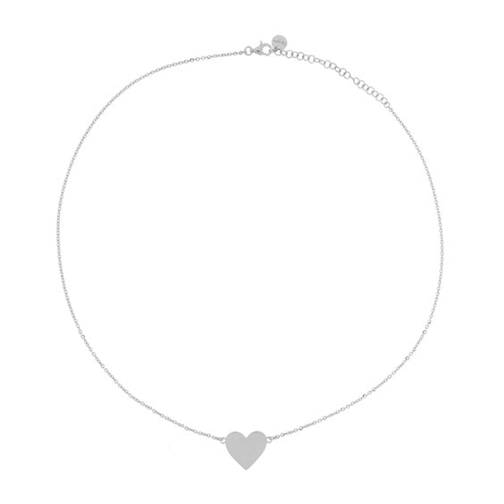 Collana Rue des Mille in argento con cuore