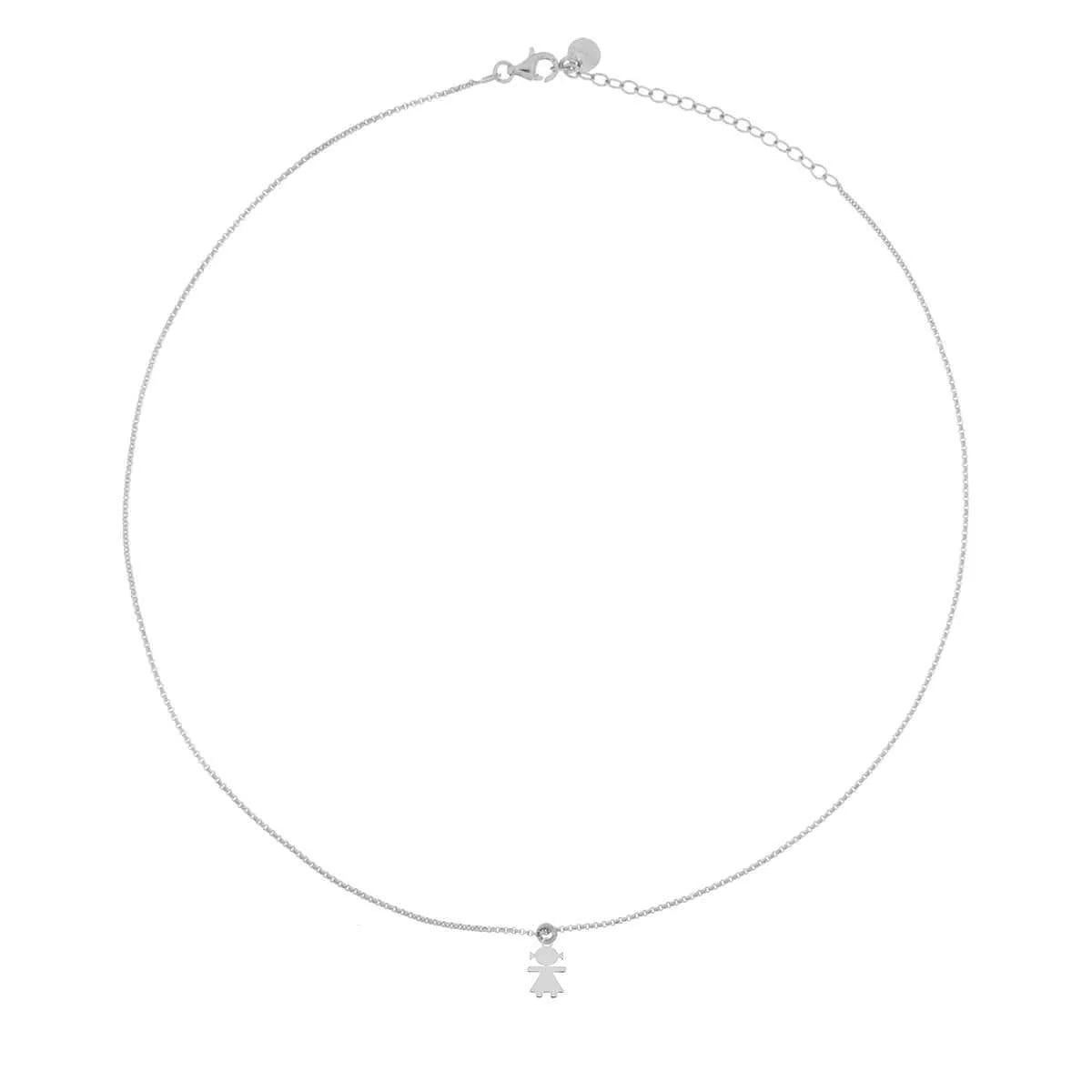 Collana Rue des Mille in argento con bimba