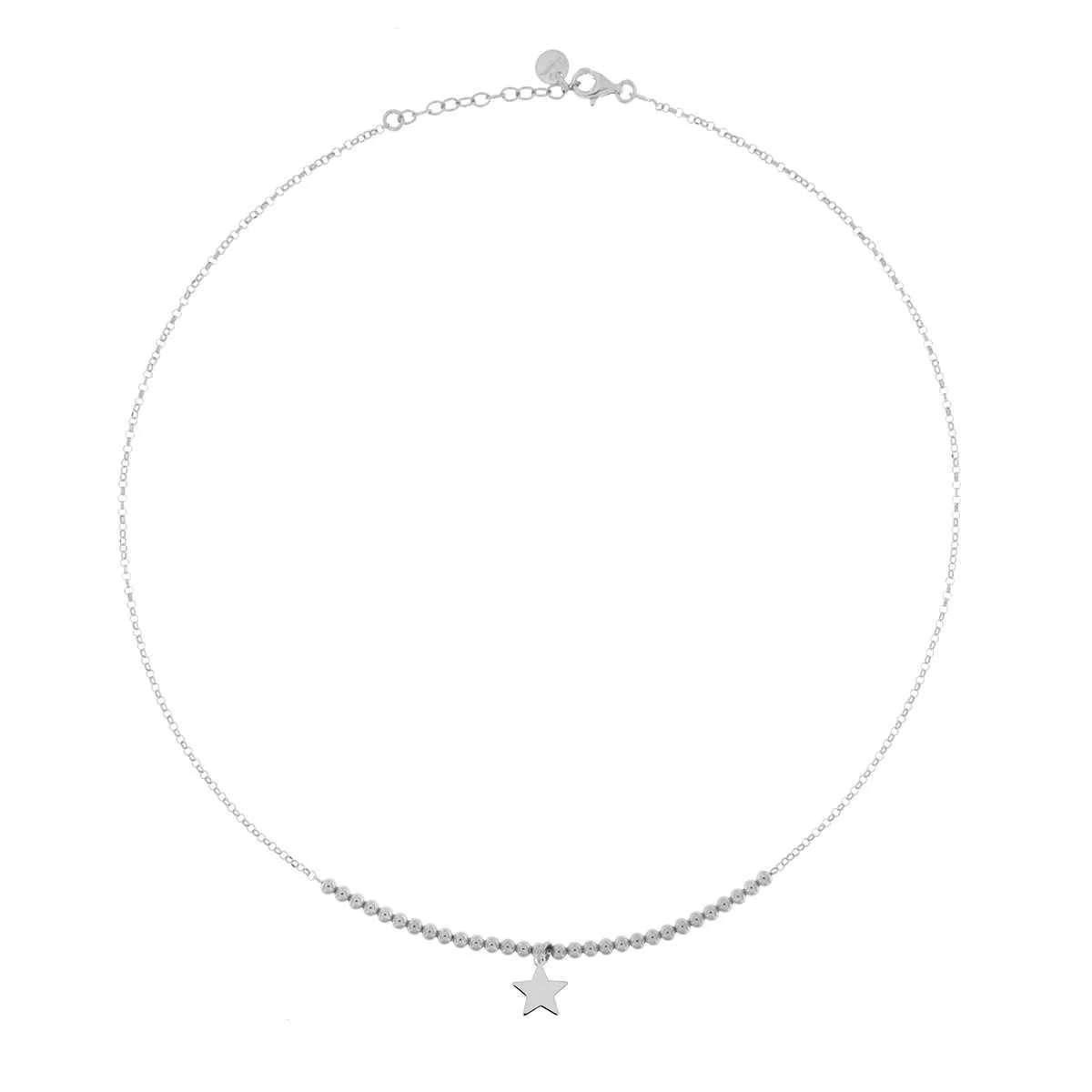 Collana Rue des Mille in argento con stella
