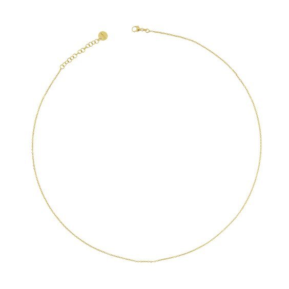 Girocollo Rue des Mille in argento laminato giallo