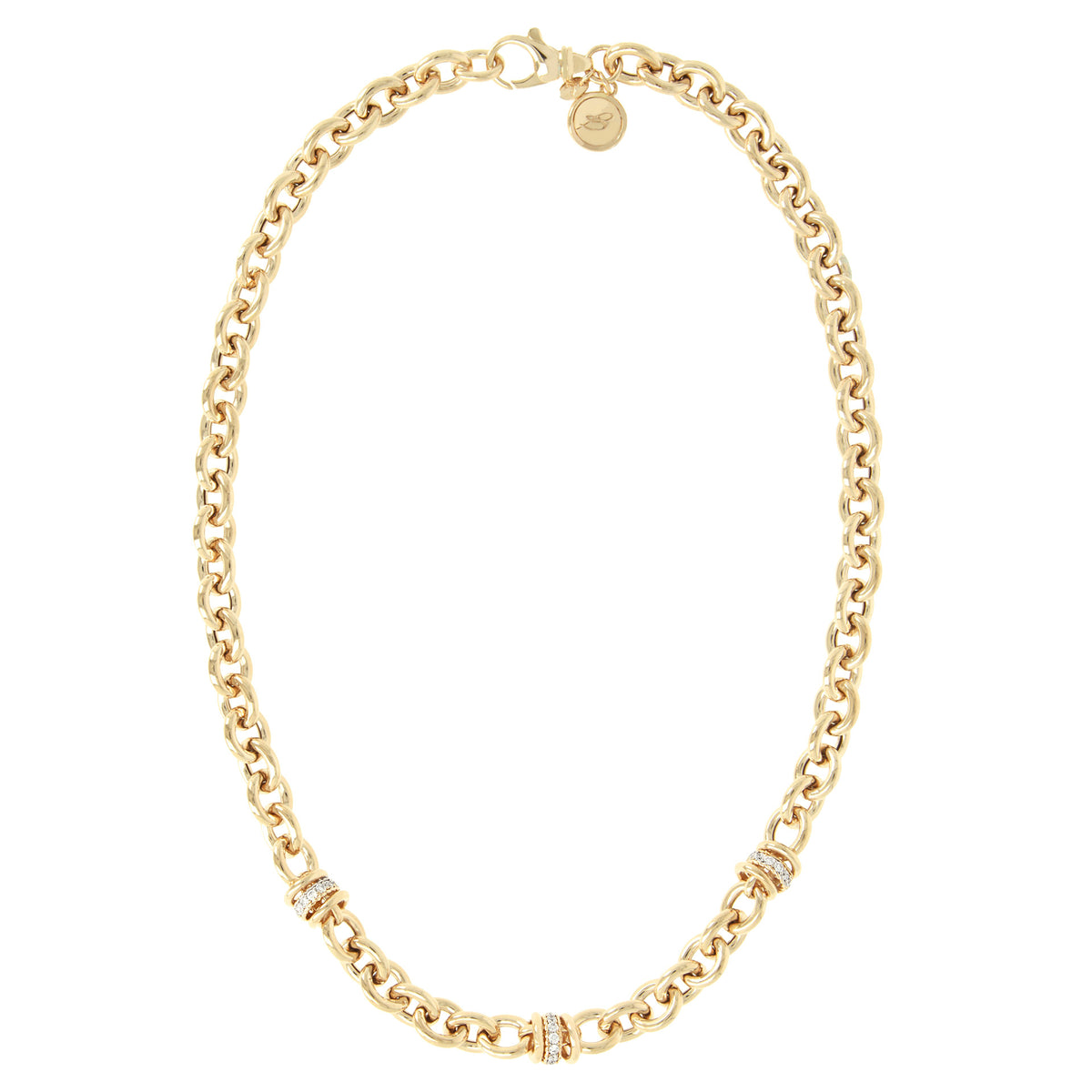 Collana Bronzallure golden con zirconi