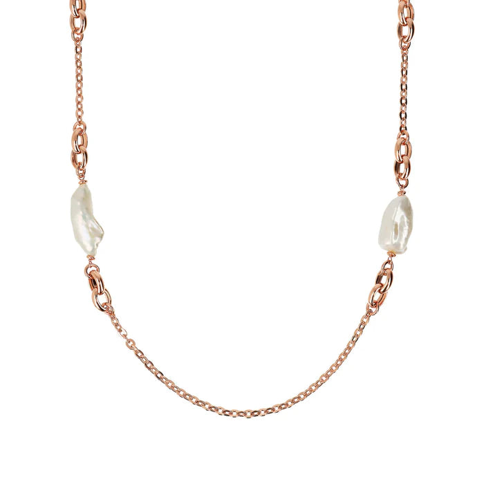 Collana Bronzallure con perle barocche