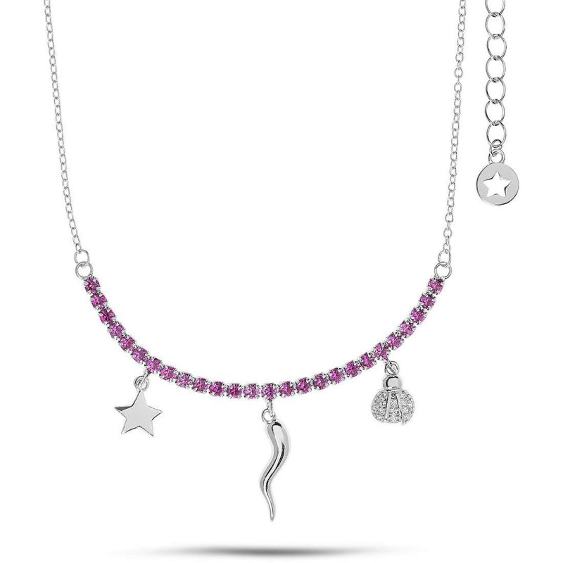 Collana Comete in argento con cornetto