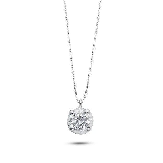 Girocollo Ambrosia in Oro bianco 18 k con Zirconi bianchi