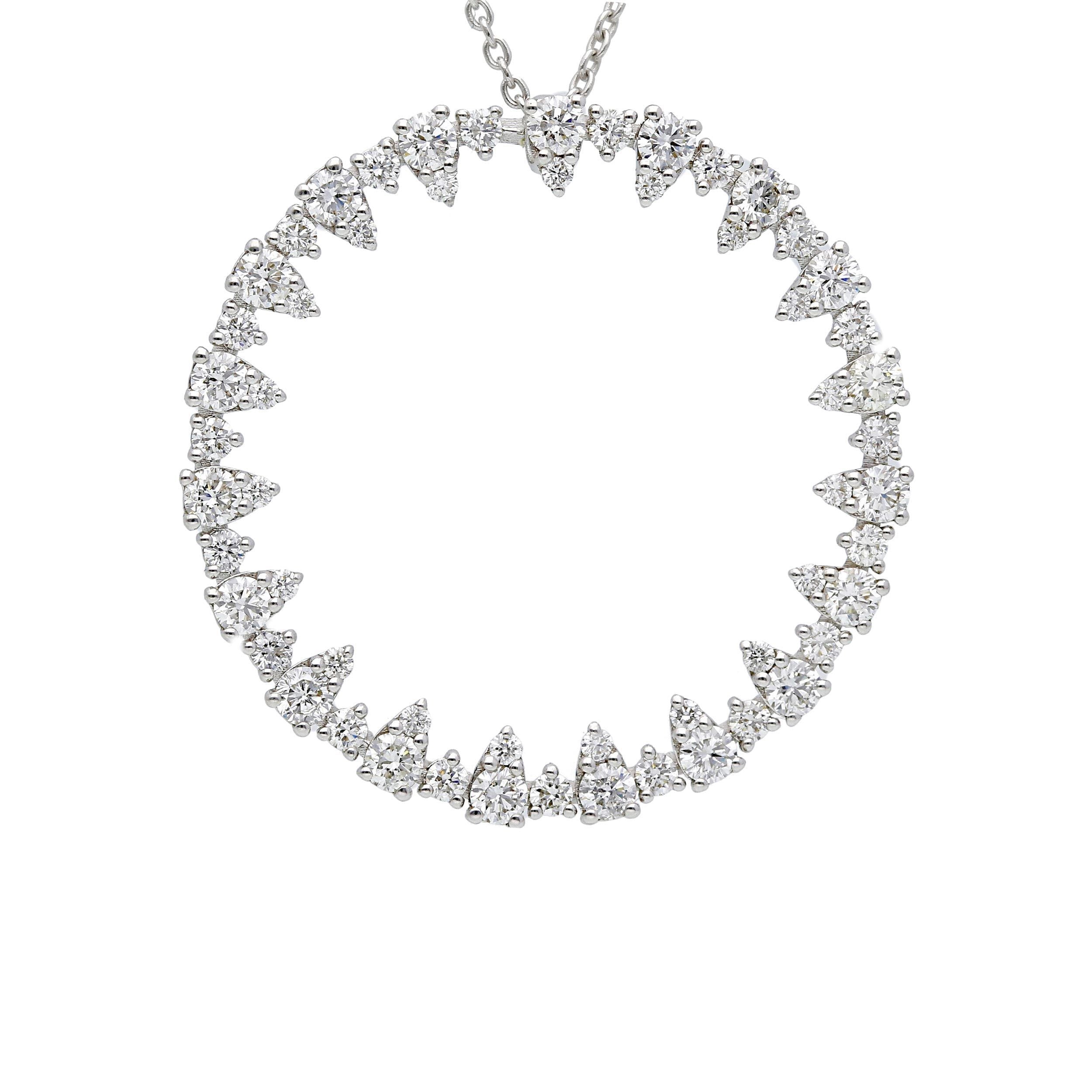 Girocollo Abeni in oro bianco 18 K con diamanti