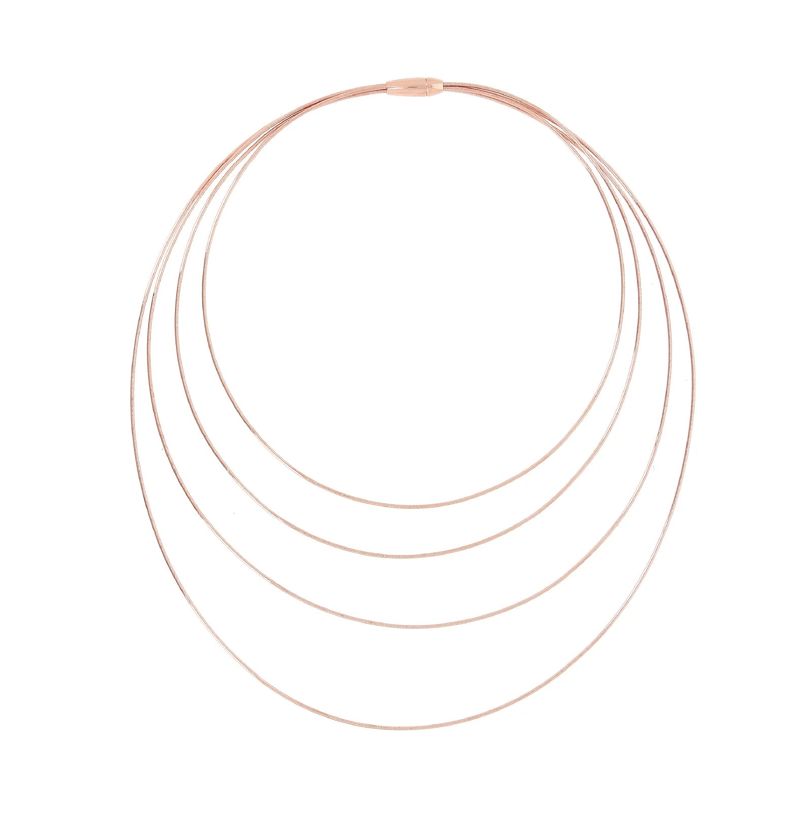 Collana Pesanvento DNA Spring in argento laminato rosa