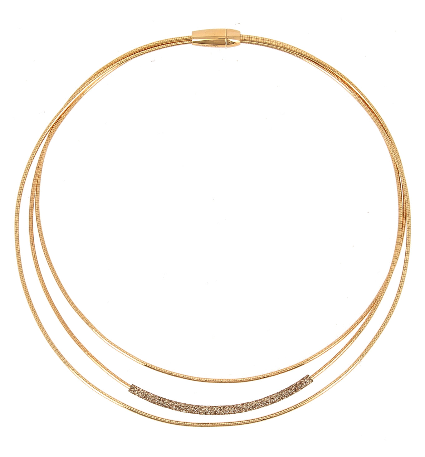 Collana Pesavento Polvere di Sogni in argento laminato giallo