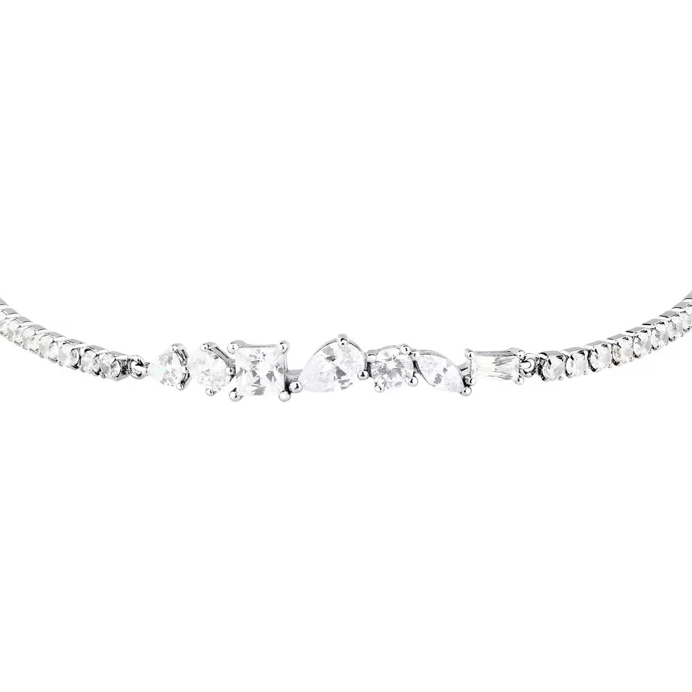 Bracciale Morellato Riflessi tennis in argento con zirconi