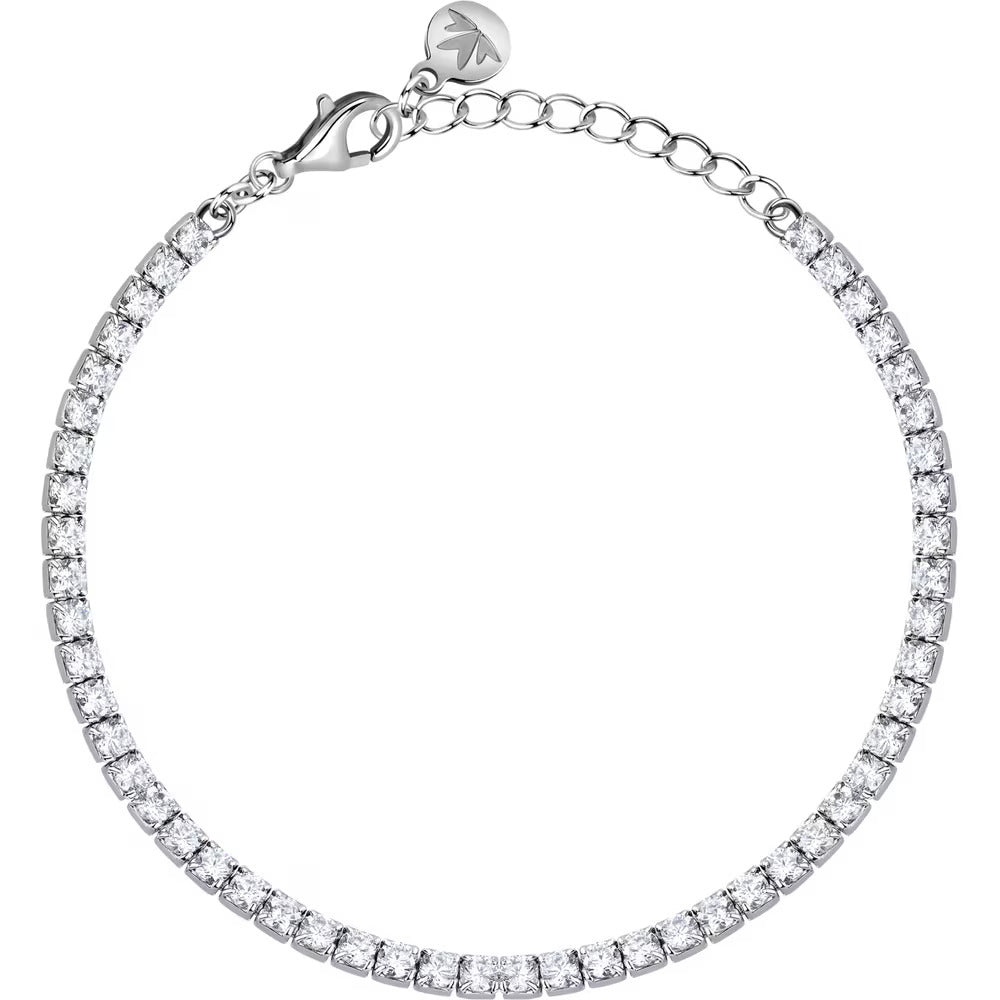 Bracciale Morellato Infinito tennis in argento con zirconi