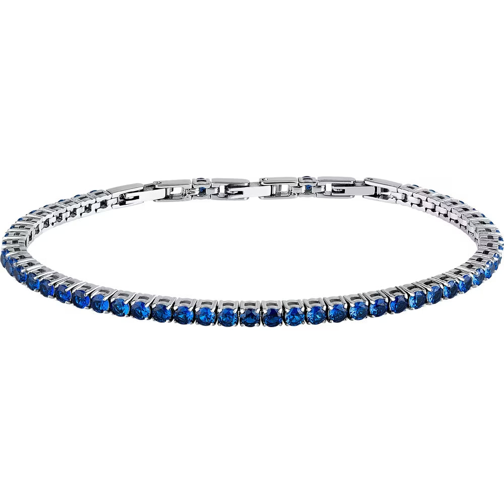 Bracciale Morellato Club tennis con zirconi blu
