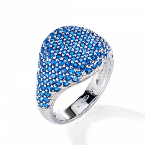 Anello Morellato Tesori in argento con pietre azzurre