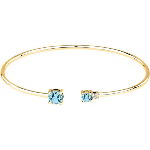 Bracciale Morellato Tesori in argento con zirconi azzurri