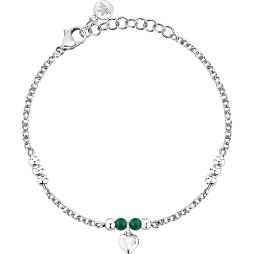 Bracciale Morellato Talismani con cuore e agata verde