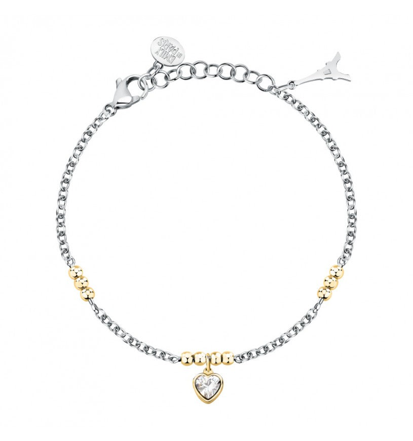 Bracciale Morellato Talismani con cuore e zirconi
