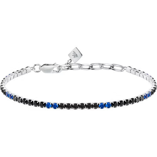Bracciale Morellato Tennis in argento con zirconi blu