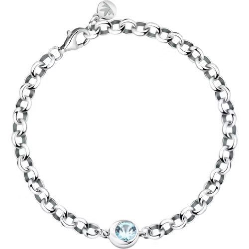 Bracciale Morellato Tesori eterni in argento con topazio azzurro