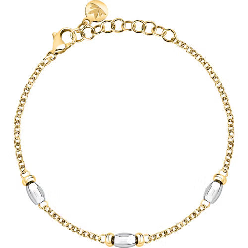 Bracciale Morellato Colori in acciaio laminato giallo con inserti argento
